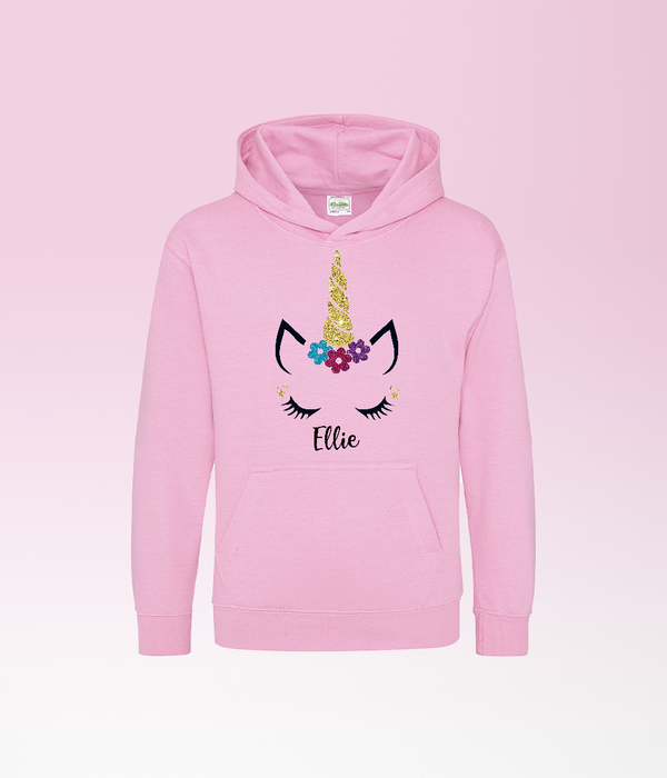 Personalised unicorn deals hoodie