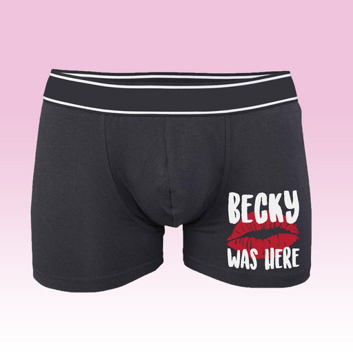 Personalised Was Here Boxers