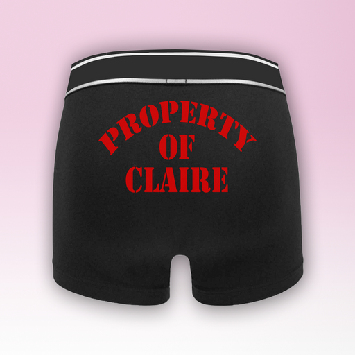 Property Of Personalised Name Men's Boxers
